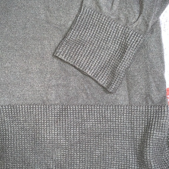 Cyrus- Waffle Knit Cowl Neck Sweater- Sz 2X- Dark Army Green- EUC - Picture 6 of 7